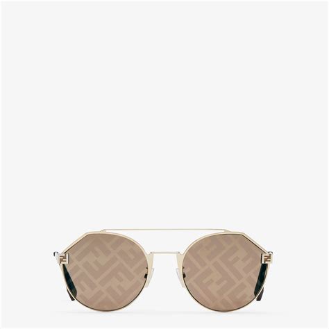 fendi brille damen gold|Sunglasses .